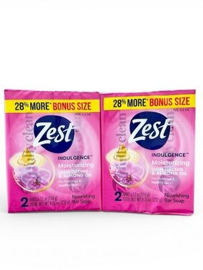 🆕 Zest Indulgence Moisturizing Lush Orchid and Almond Oil Soap- 4 Bars